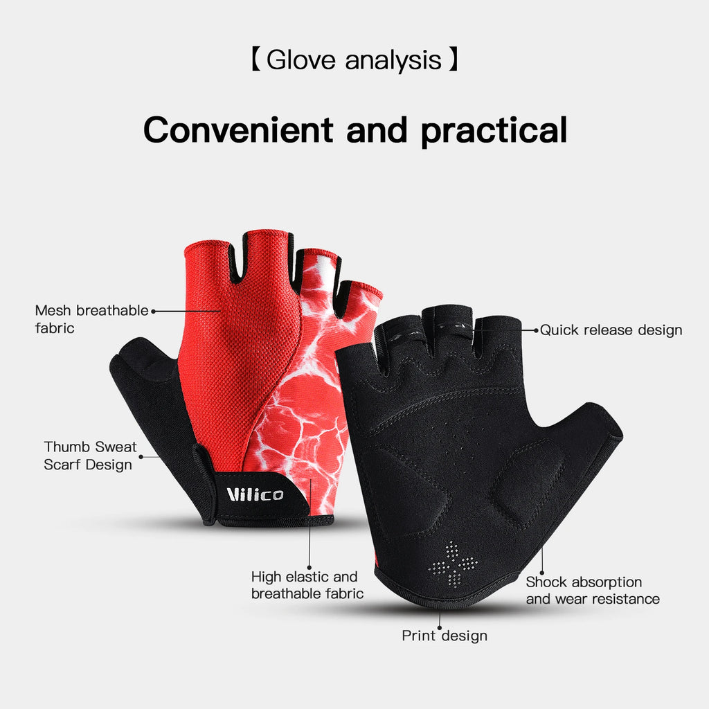 Cycling Gloves - Half-Finger Riding Pair