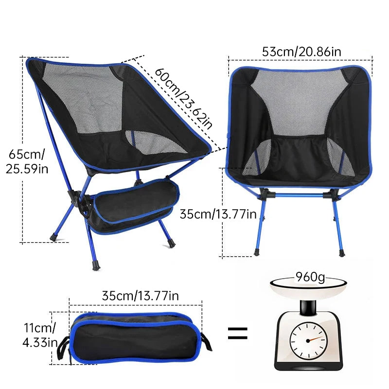 Camping Chair - Ultralight Folding Mesh Seat