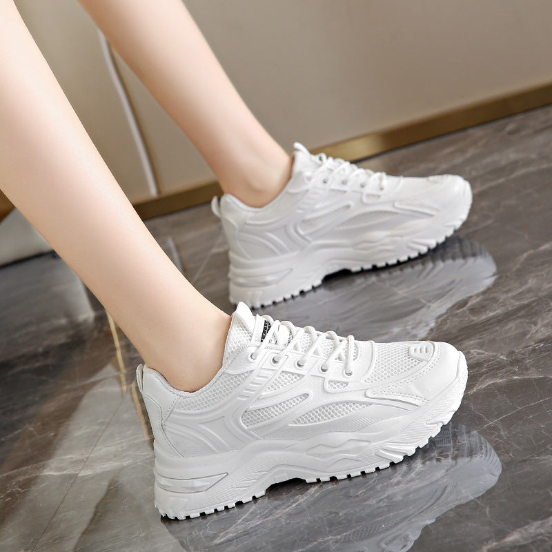 Women's Sneakers - PU Mesh Casual Trainers