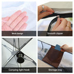 Camping Tent - 3–4 Person Pop-Up Shelter