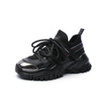 Women's Platform Shoes - Wedge Tennis Design