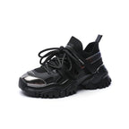 Women's Platform Shoes - Wedge Tennis Design