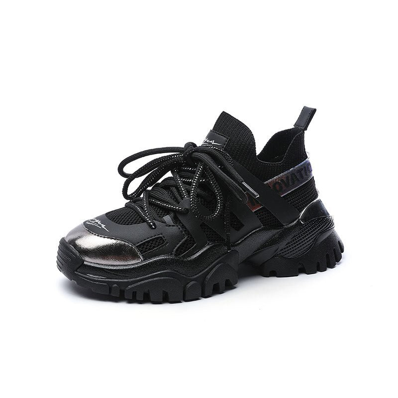 Women's Platform Shoes - Wedge Tennis Design
