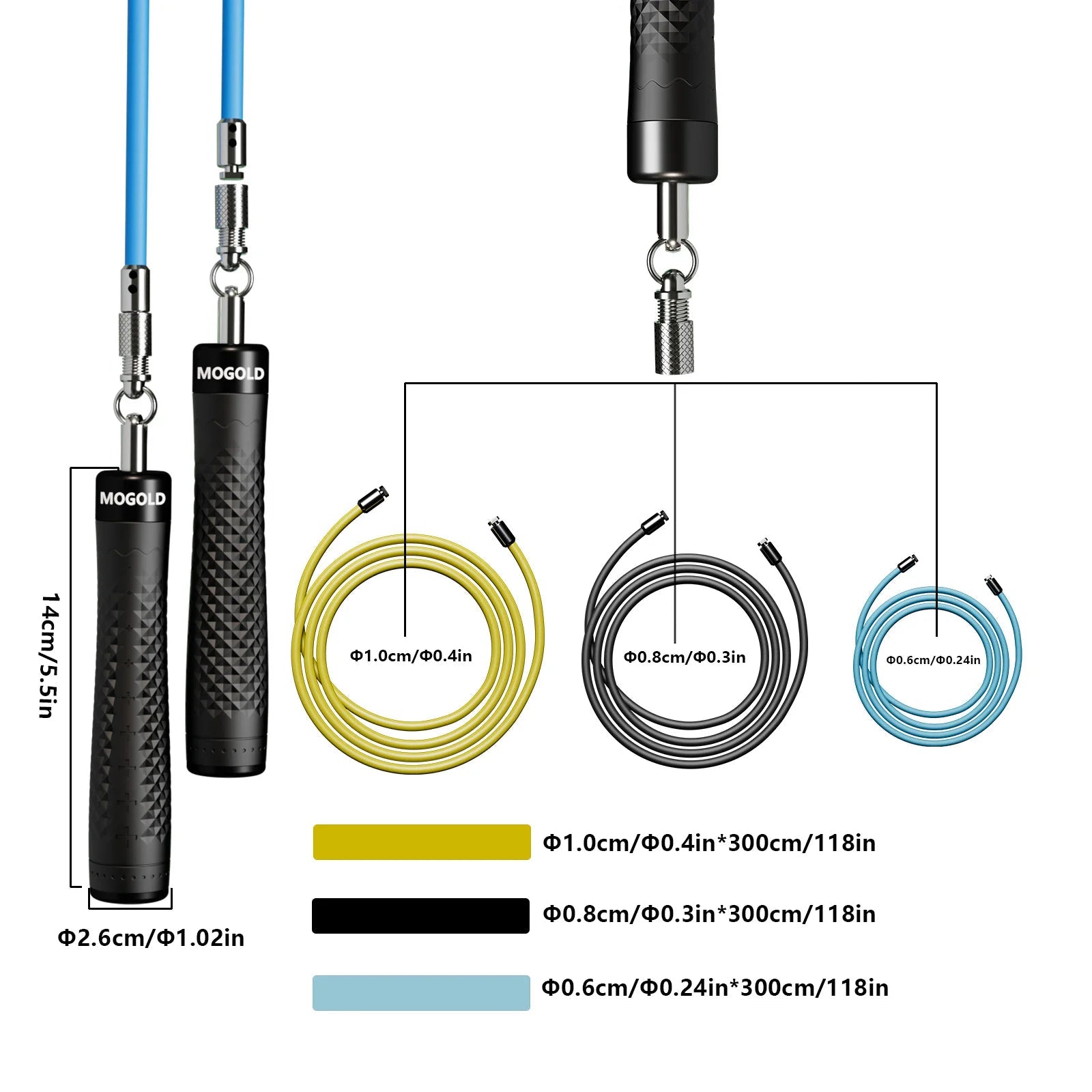 1 Set MOGOLD Professional Jump Rope Adult Weighted Fat Burning Body Shaping Indoor Gym Workout Equipment Aerobic UnisexEstaliosFitEstaliosFit184448051;2026057;1778180129W8pDA