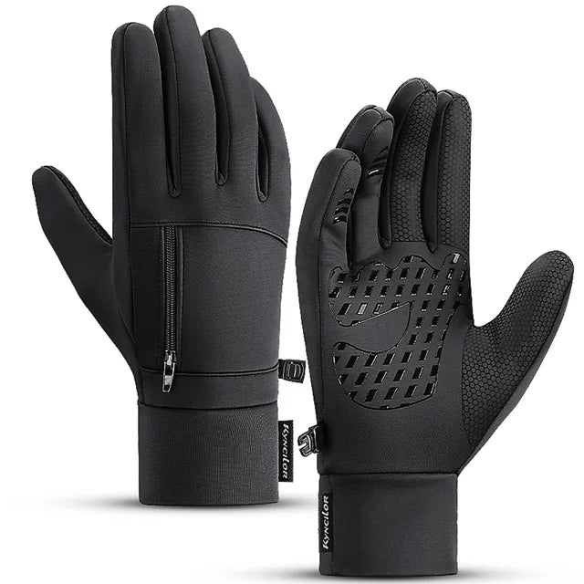 Cycling Gloves - Full-Finger Velvet Riding Pair