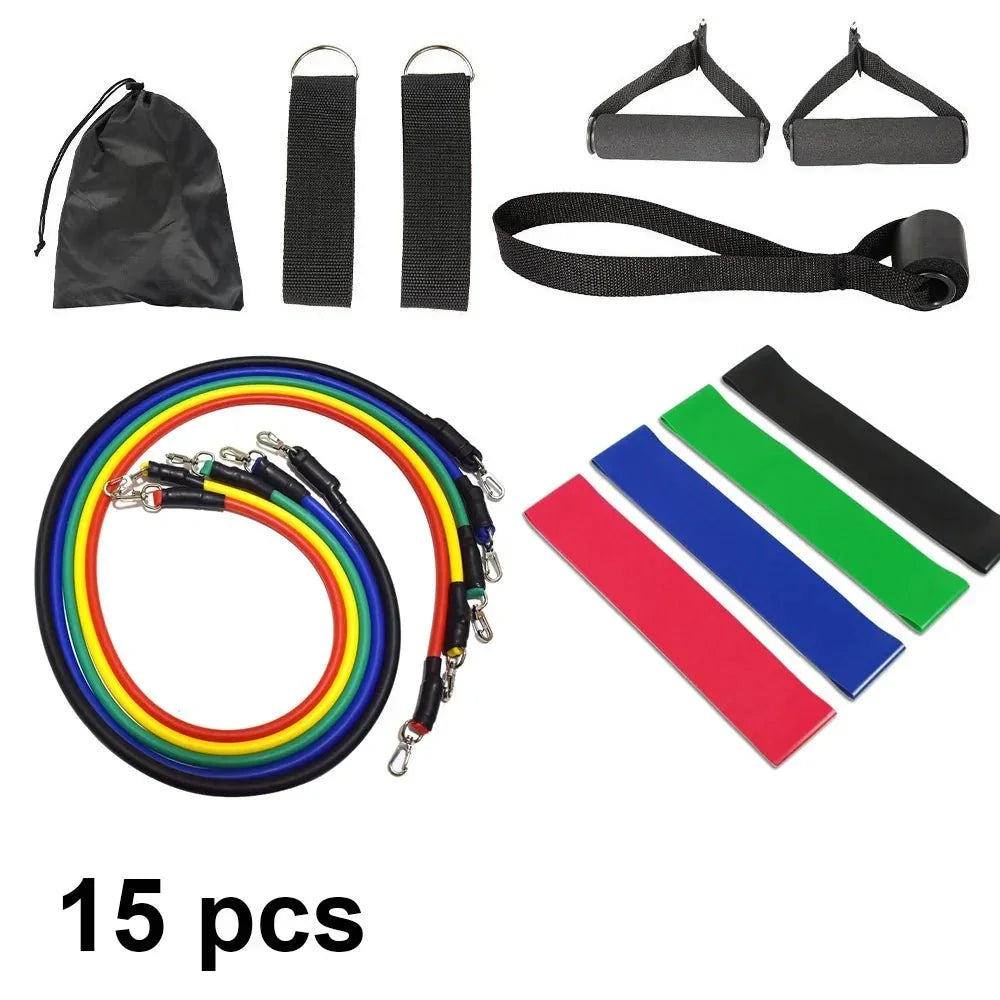 15 Pcs Resistance Bands Set Fitness Bands Resistance Gym Equipment Exercise Bands Pull Rope Fitness Elastic Training ExpanderEstaliosFitEstaliosFit184081808;20260429;1777457511oT7B7