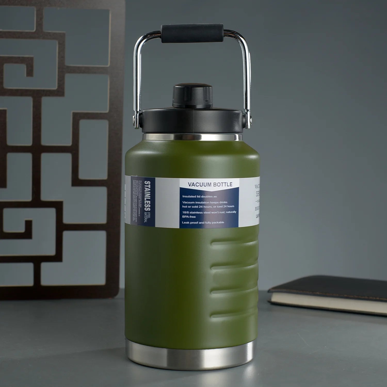 1.5L Large capacity vacuum flask, 304 stainless steel vacuum bottle, Outdoor portable water bucket, Handheld sports water bottleEstaliosFitEstaliosFit183652118;20260421;1776809359t4mXy