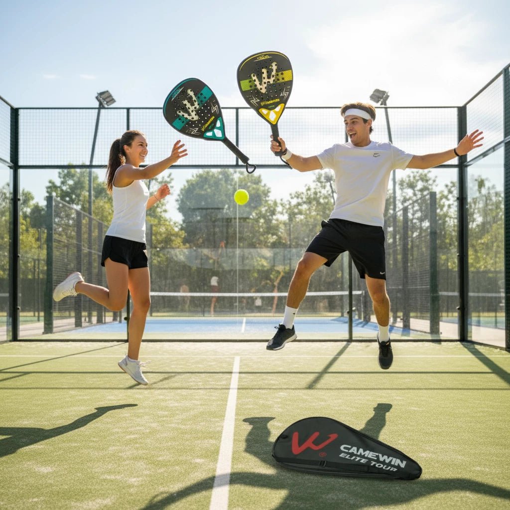 Carbon Fiber Padel Racket – Non-Slip Grip Handle