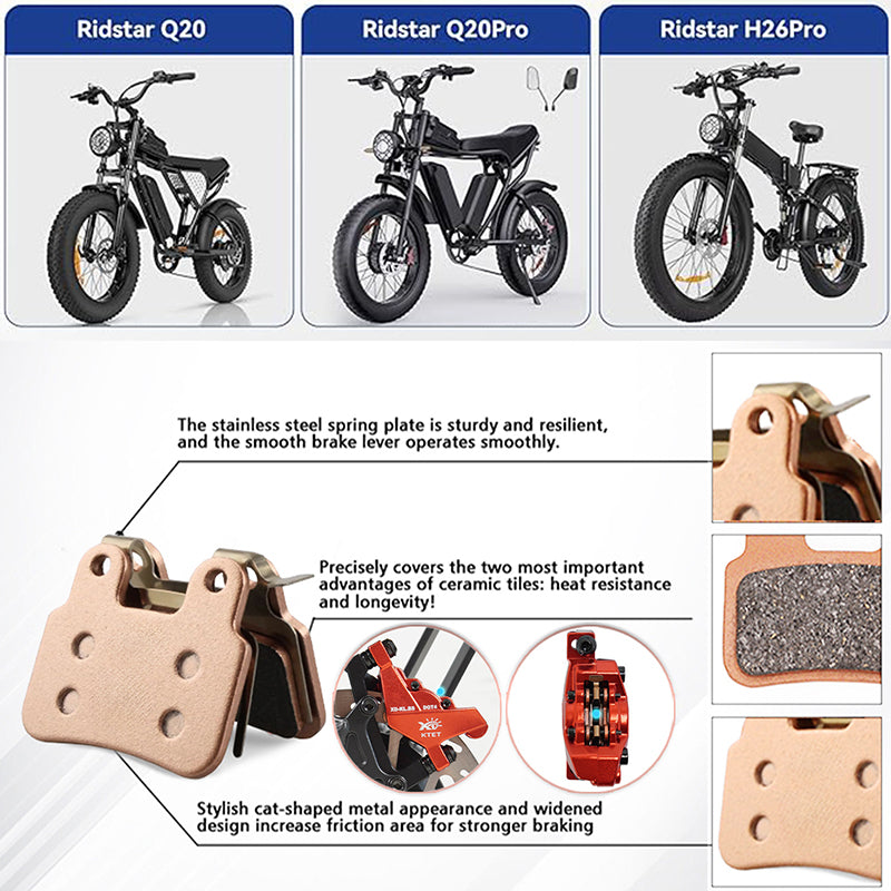 Bike Brake Pads - A06F-1 Replacement Pair