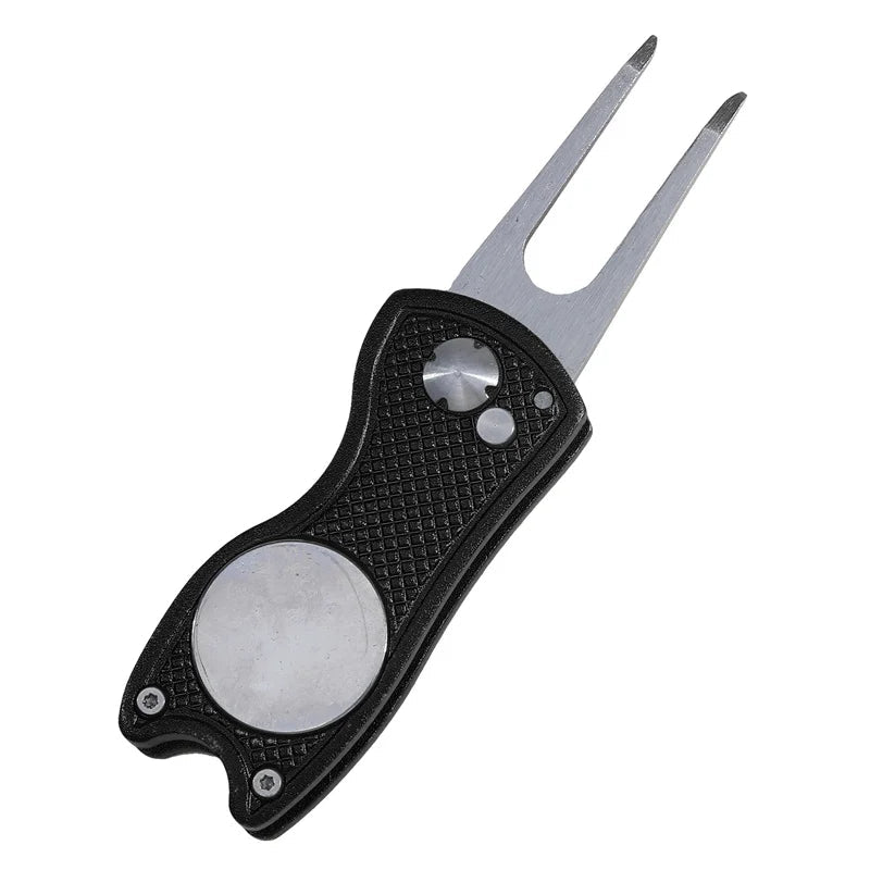 1pc Foldable Golf Divot Repair Tool With Golf Ball Tool Pitch Groove Cleaner Golf Accessories Putting Green Fork Training AidsEstaliosFitEstaliosFit183651813;20260421;1776809335c4Azj