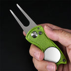 1pc Foldable Golf Divot Repair Tool With Golf Ball Tool Pitch Groove Cleaner Golf Accessories Putting Green Fork Training AidsEstaliosFitEstaliosFit183651810;20260421;1776809335tLfGx