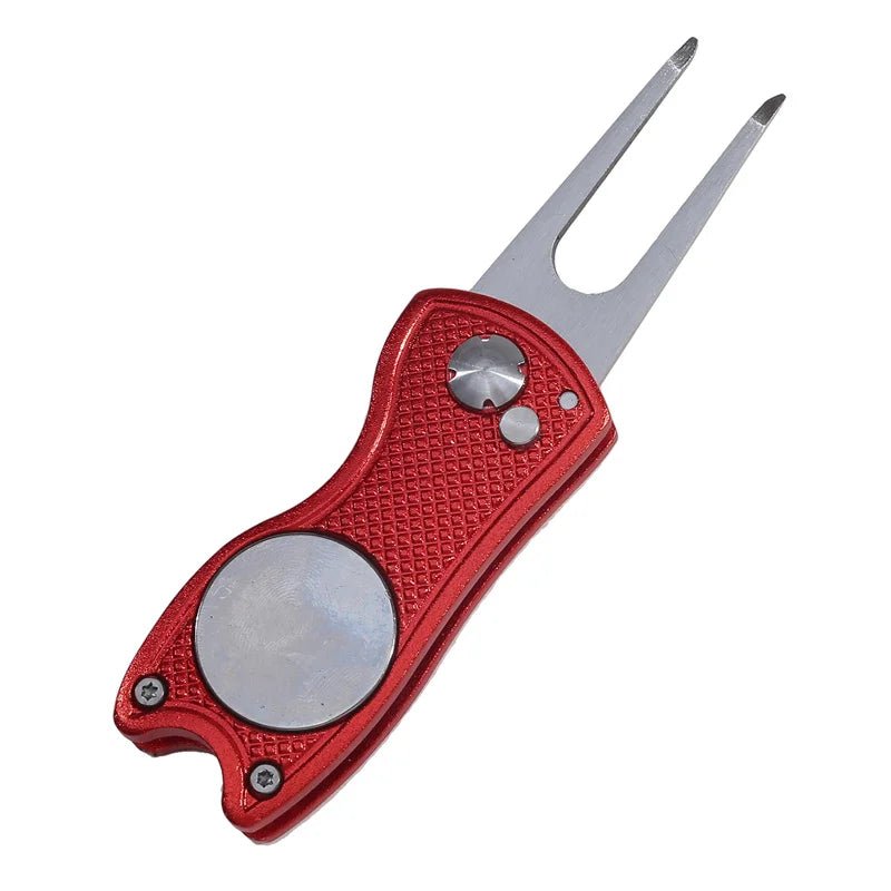 1pc Foldable Golf Divot Repair Tool With Golf Ball Tool Pitch Groove Cleaner Golf Accessories Putting Green Fork Training AidsEstaliosFitEstaliosFit183651817;20260421;1776809335ADJJZ