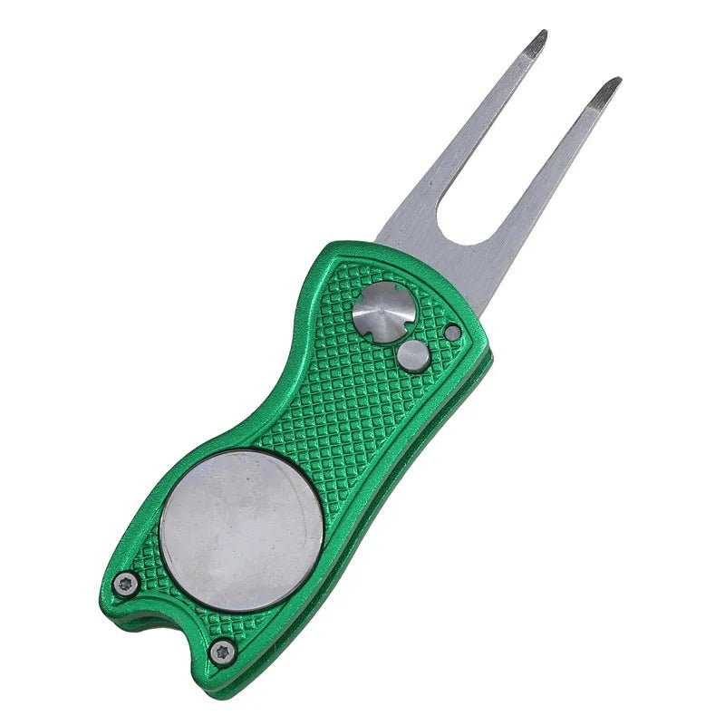 1pc Foldable Golf Divot Repair Tool With Golf Ball Tool Pitch Groove Cleaner Golf Accessories Putting Green Fork Training AidsEstaliosFitEstaliosFit183651819;20260421;1776809335YufWI