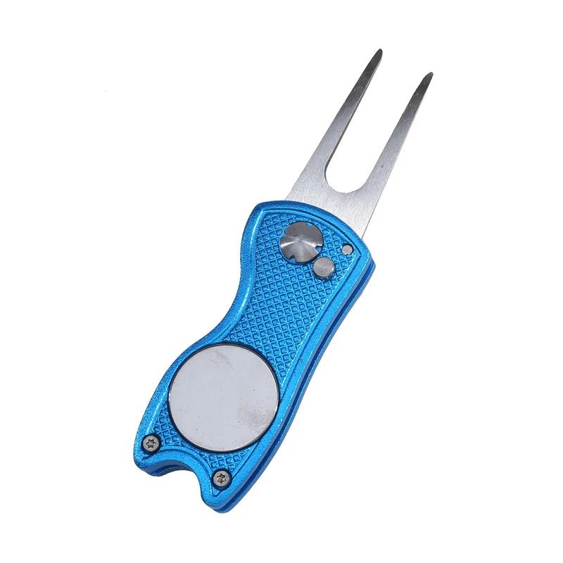 1pc Foldable Golf Divot Repair Tool With Golf Ball Tool Pitch Groove Cleaner Golf Accessories Putting Green Fork Training AidsEstaliosFitEstaliosFit183651816;20260421;17768093353pn9z