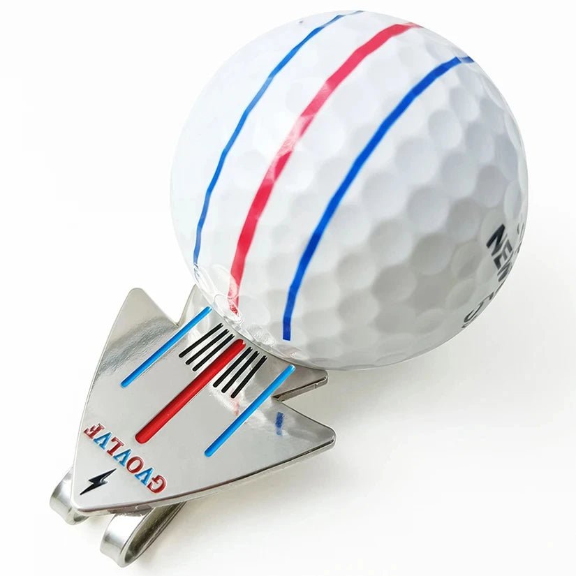 1pc Golf Putting Alignment Aiming Tool Ball Marker With Magnetic Hat Clip Aircraft pattern，Golf Training Accessories，For GolferEstaliosFitEstaliosFit183651740;20260421;1776809325sO2dR