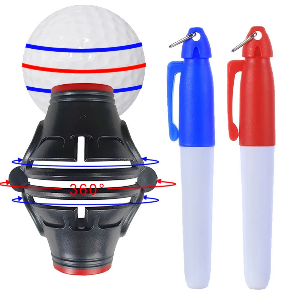 1Pcs Golf Ball Line Marker With 2Pens Drawing Marker Putting Practice Tool Golf Ball Mark Tool Alignment Putter Marking LinerEstaliosFitEstaliosFit183651752;20260421;1776809330xKQqe