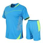 2 Pcs/Set Men's Tracksuit Gym Fitness badminton Sports Suit Clothes Running Jogging Sport Wear Exercise Workout set sportswearEstaliosFitEstaliosFit184449384;2026057;17781803810o8bh