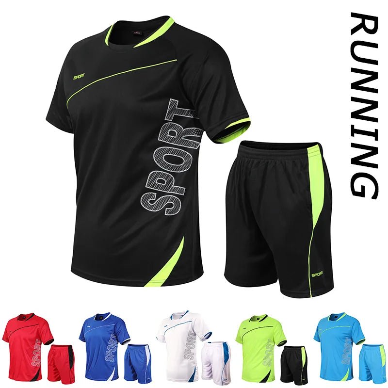 2 Pcs/Set Men's Tracksuit Gym Fitness badminton Sports Suit Clothes Running Jogging Sport Wear Exercise Workout set sportswearEstaliosFitEstaliosFit184449384;2026057;17781803810o8bh