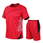 2 Pcs/Set Men's Tracksuit Gym Fitness badminton Sports Suit Clothes Running Jogging Sport Wear Exercise Workout set sportswearEstaliosFitEstaliosFit184449384;2026057;17781803810o8bh