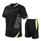 2 Pcs/Set Men's Tracksuit Gym Fitness badminton Sports Suit Clothes Running Jogging Sport Wear Exercise Workout set sportswearEstaliosFitEstaliosFit184449384;2026057;17781803810o8bh