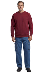 Men's 3-Pocket Fleece Sweatshirt with Raglan Seams - product view 9