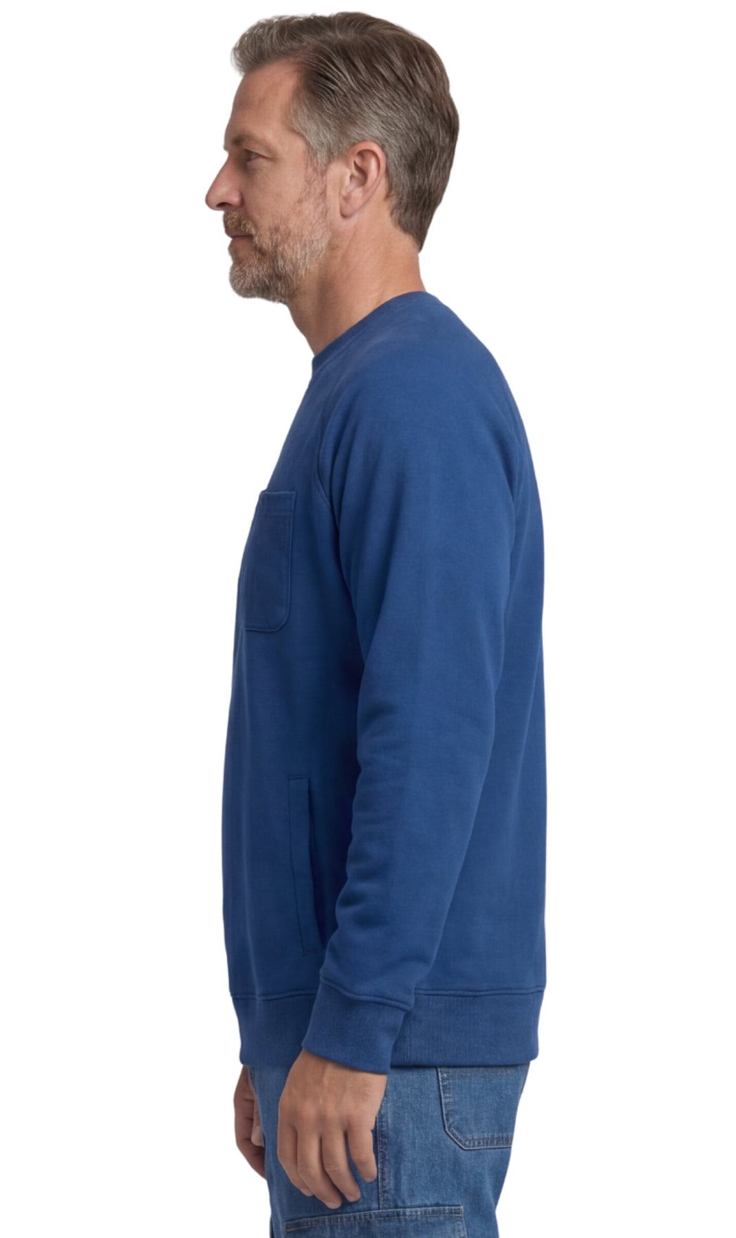 Men's 3-Pocket Fleece Sweatshirt with Raglan Seams - product view 18