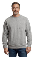 Men's 3-Pocket Fleece Sweatshirt with Raglan Seams - product view 1