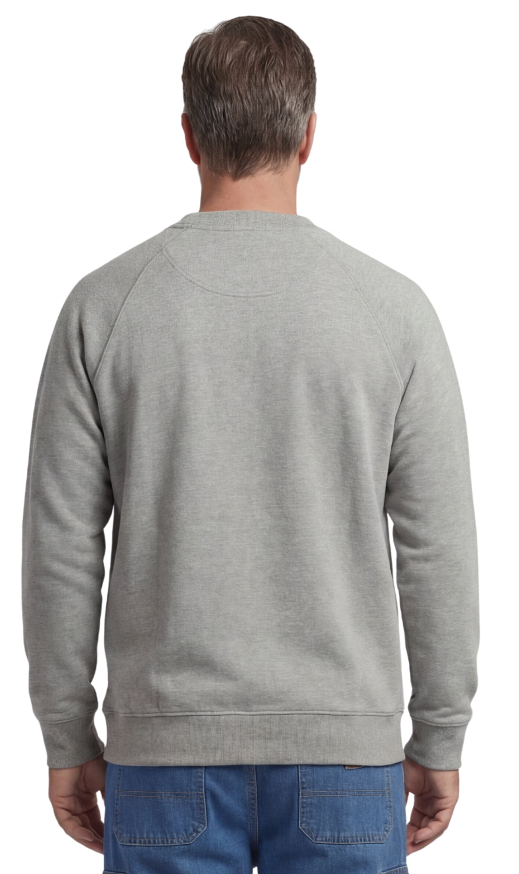 Men's 3-Pocket Fleece Sweatshirt with Raglan Seams - product view 2