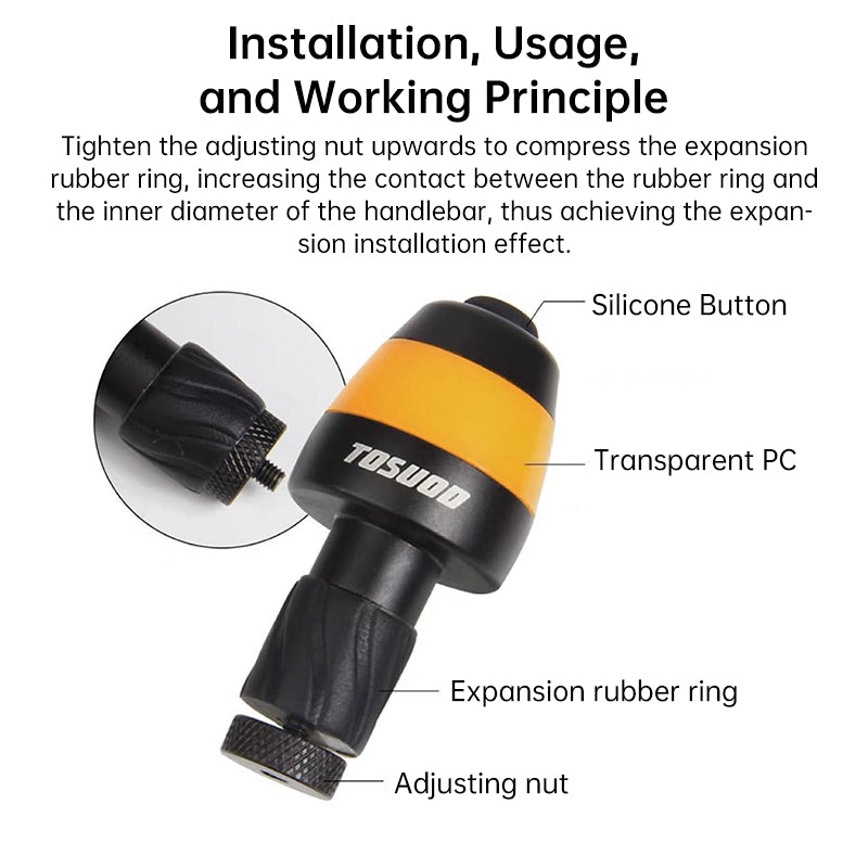 Bike Turn Signals - Handlebar-End LED Indicators