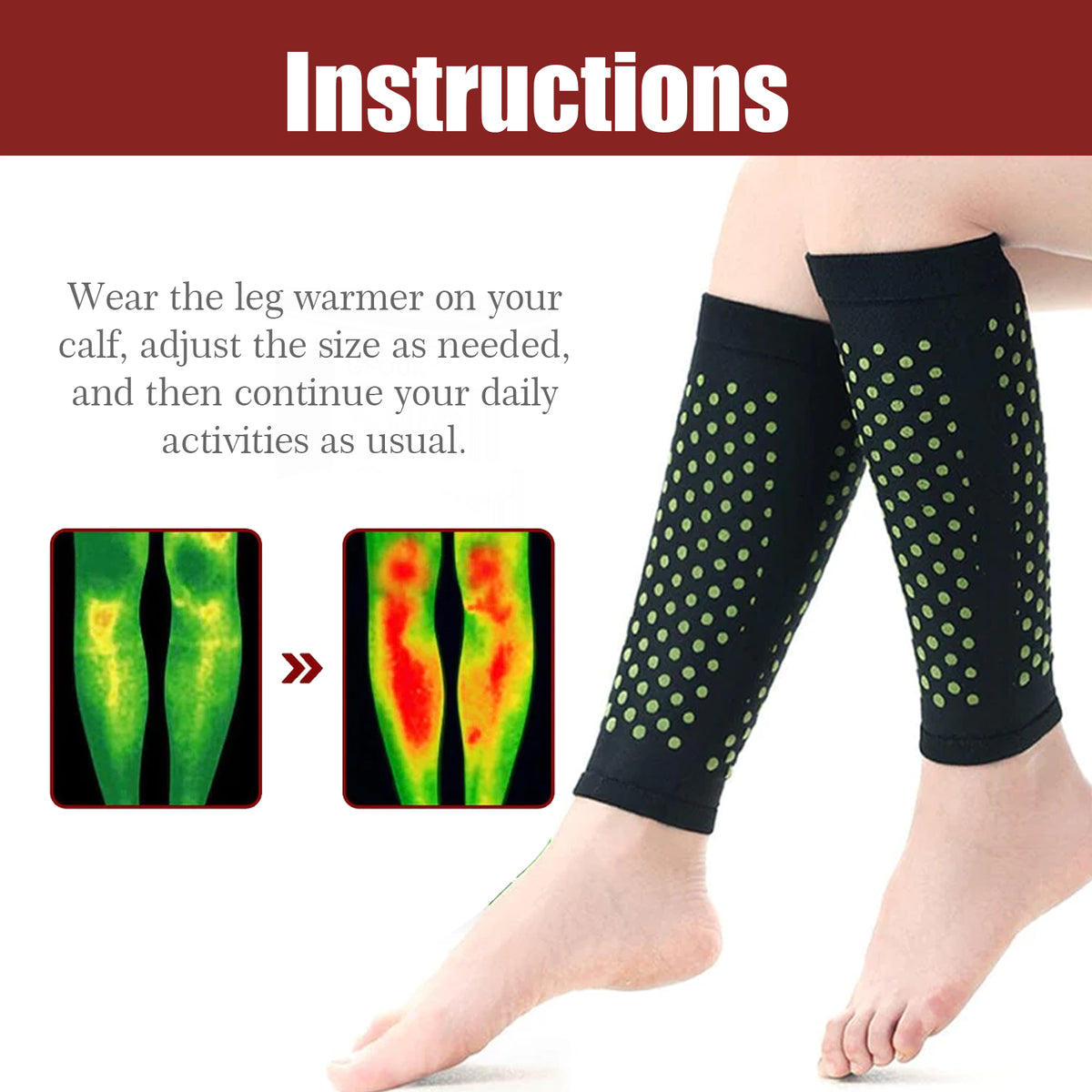 Leg Warmers - Wormwood Tourmaline Fiber Cover