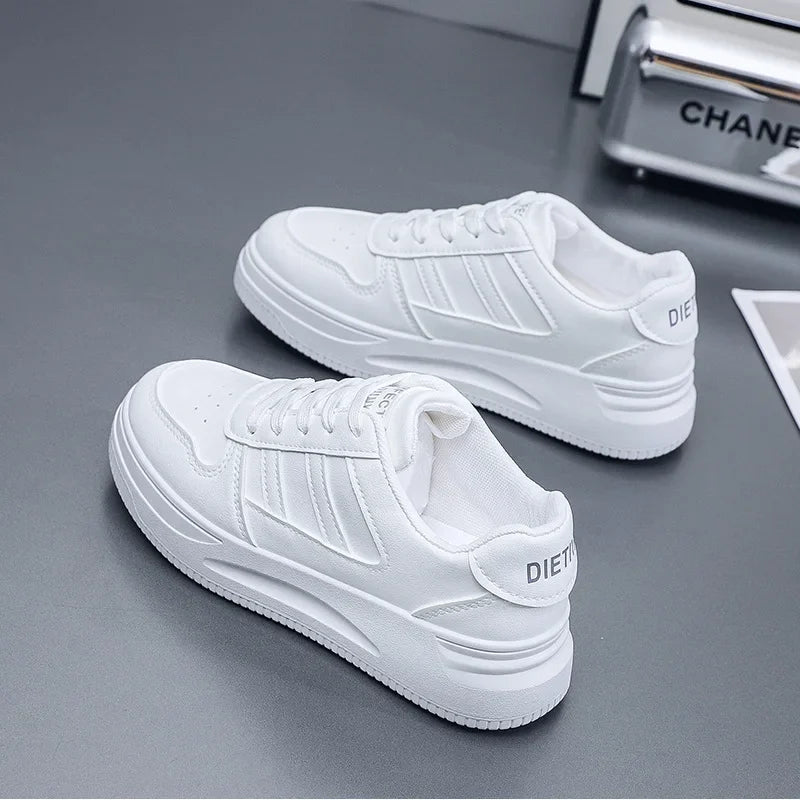 Women's Sneakers - Thick-Sole Sports Design