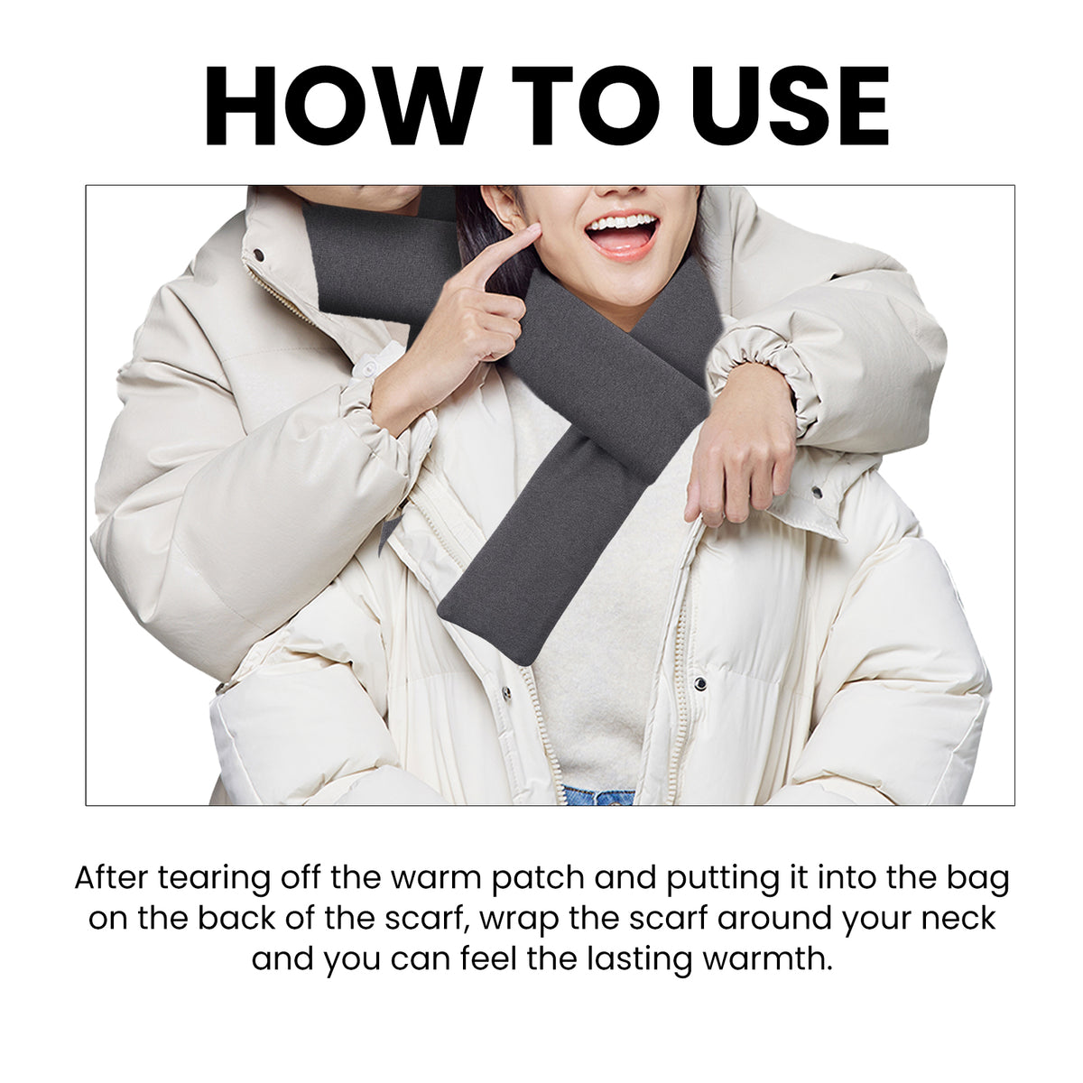 Stridewell Heating Scarf - Self-Heating Neck Wrap