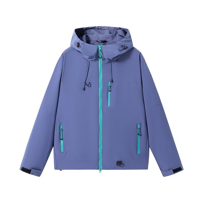 Women's Windbreaker - Hooded Lightweight Jacket
