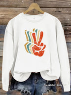 Women's Sweatshirt - Pattern-Print Fleece Pullover