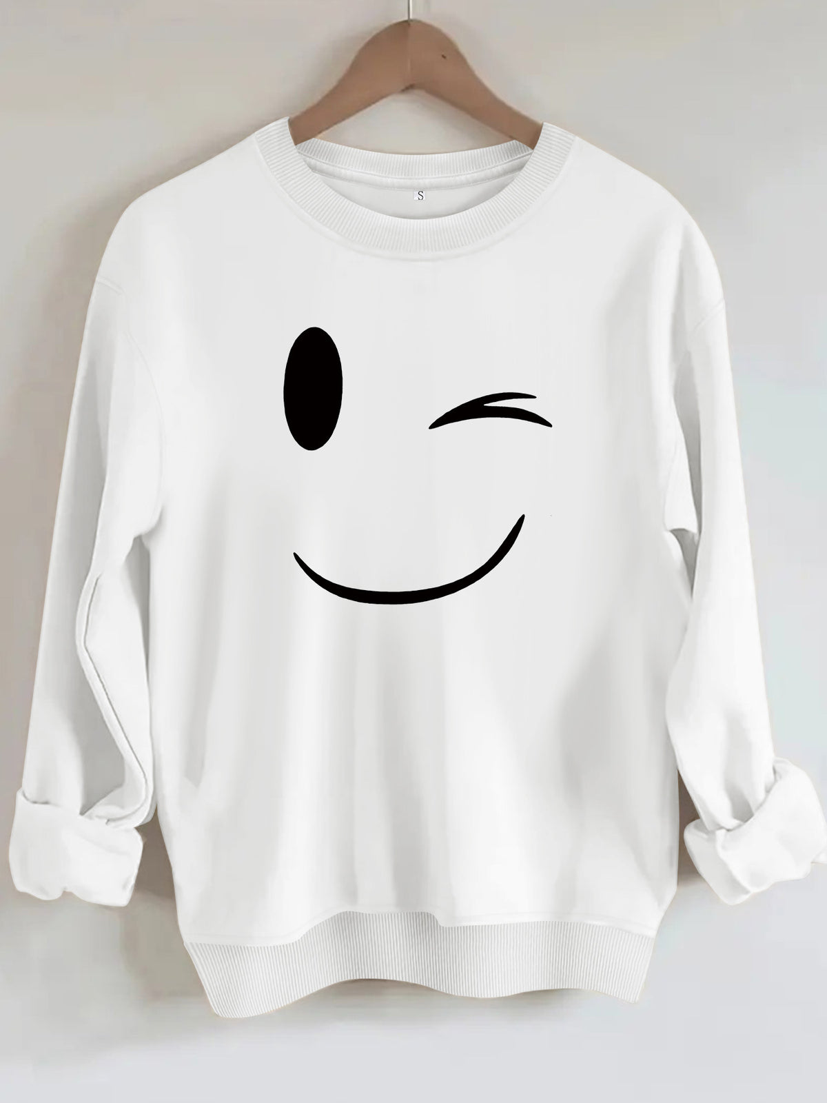 Velvet Sweatshirt - Loose-Fit Pullover