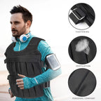 3 - 50kg Workout Weight Jacket Adjustable Weighted Exercise Vest Workout Equipment for Running Training Workout Jogging WalkingEstaliosFitEstaliosFit183973672;20260427;1777316212dTD79