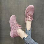 Women's Running Shoes - Fly-Woven Mesh Design