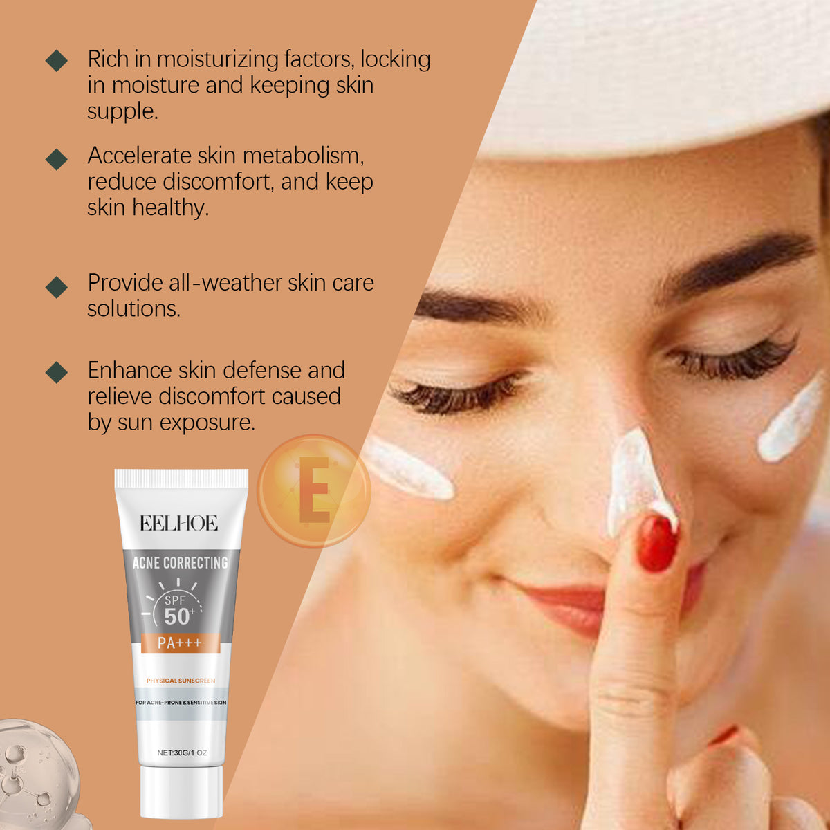 Facial Sunscreen - Moisturizing Sun-Care Formula