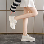 Women's Sneakers - PU Mesh Casual Trainers