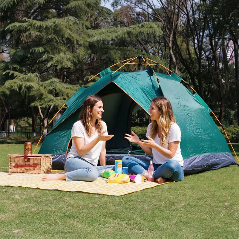 Camping Tent - 3–4 Person Pop-Up Shelter