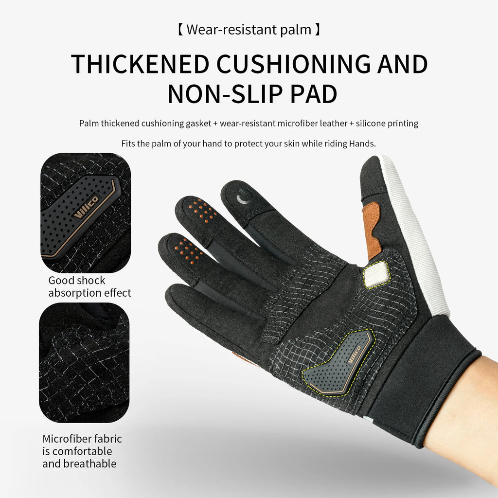 Cycling Gloves - Full-Finger Road Bike Pair