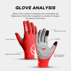 Cycling Gloves - Full-Finger Mountain Bike Pair