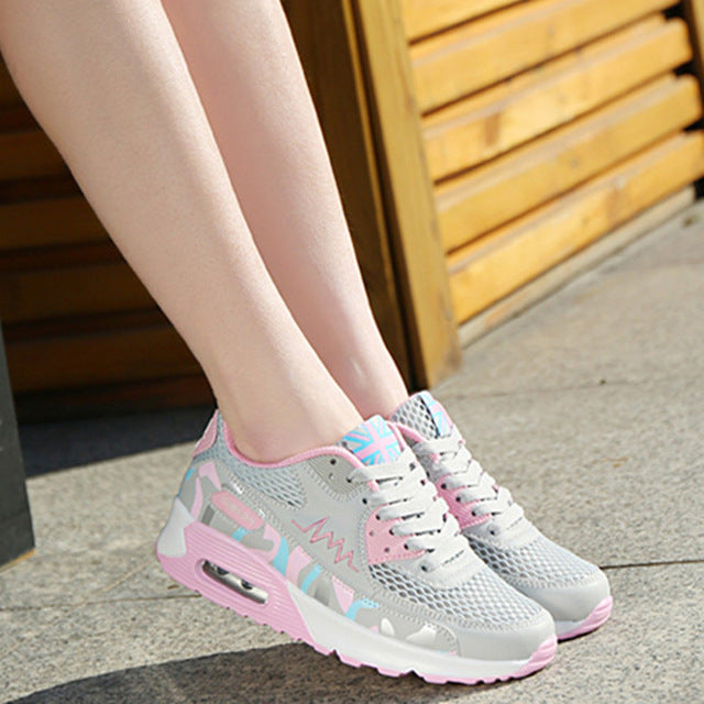 Women's Running Shoes - Breathable Athletic Design