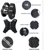 Weighted Vest - Adjustable Training Weight Vest