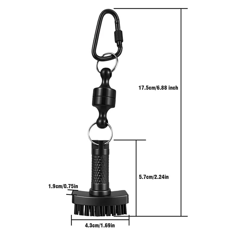 Golf Brush - Magnetic Groove Cleaner