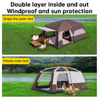 Camping Tent - 4-6 Person Two-Room Shelter