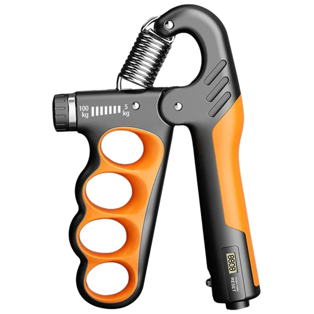 5-120KG Grip Strength Trainer Wrist Expander Adjustable Resistance Finger Exerciser Smart Counting Hand Gripper for Muscle Build.