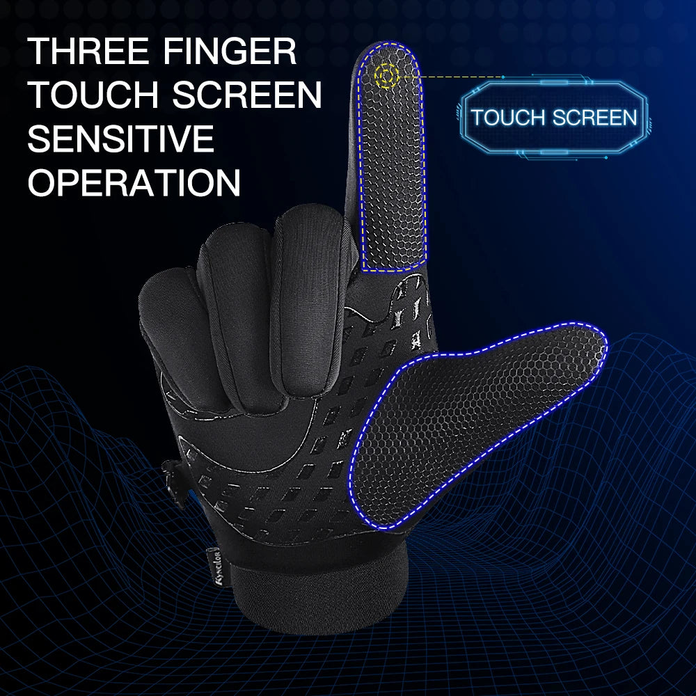 Cycling Gloves - Full-Finger Velvet Riding Pair
