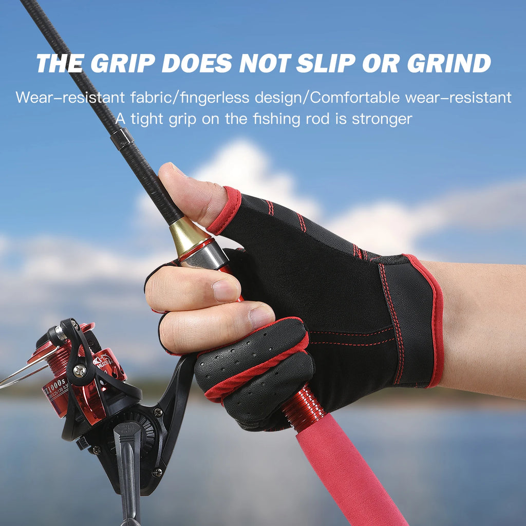 Fishing Gloves - Three-Finger Outdoor Pair