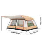 Camping Tent - 4-6 Person Two-Room Shelter